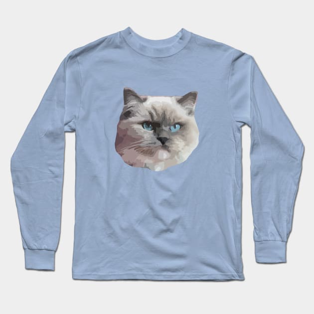 Ragdoll Cat Long Sleeve T-Shirt by NV